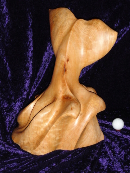 Dancing Whale Tail from Maple Log found on Cadboro Bay Beach, Victoria, B.C.